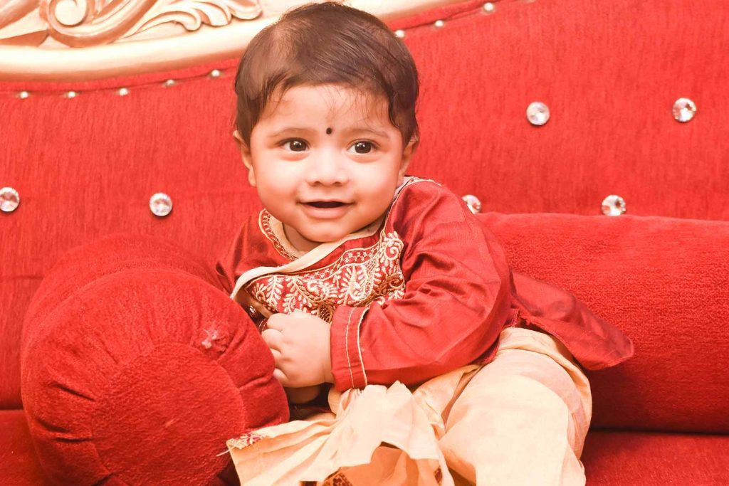 Annaprasan stage and decoration photography in Kolkata by Santanuz Gallery.