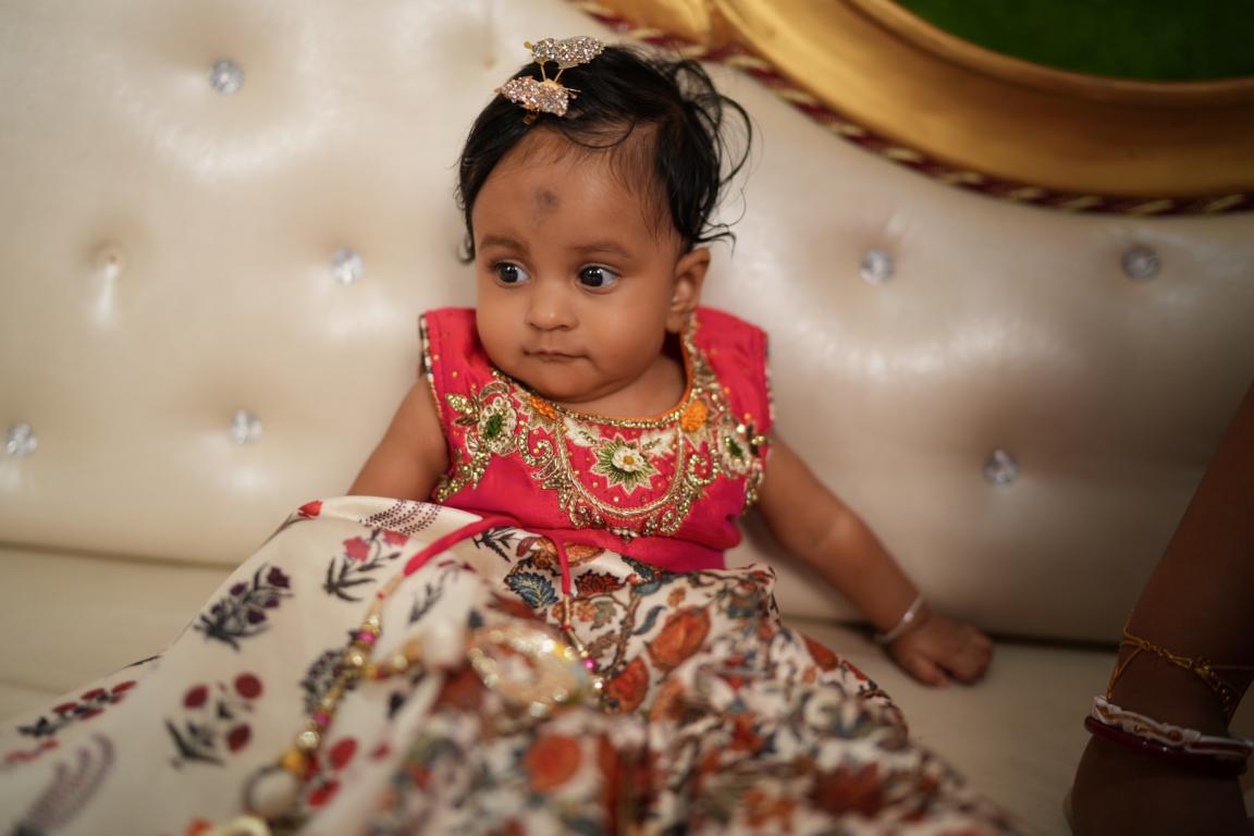 Baby’s first rice ceremony photography in Kolkata by Santanuz Gallery.