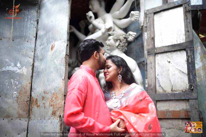 Dreamy pre-wedding couple shoot captured in Kolkata