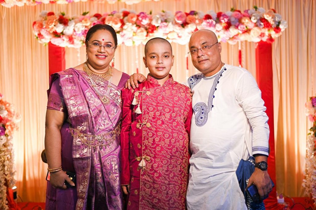 Upanayan ceremony reception and blessing photoshoot in Kolkata