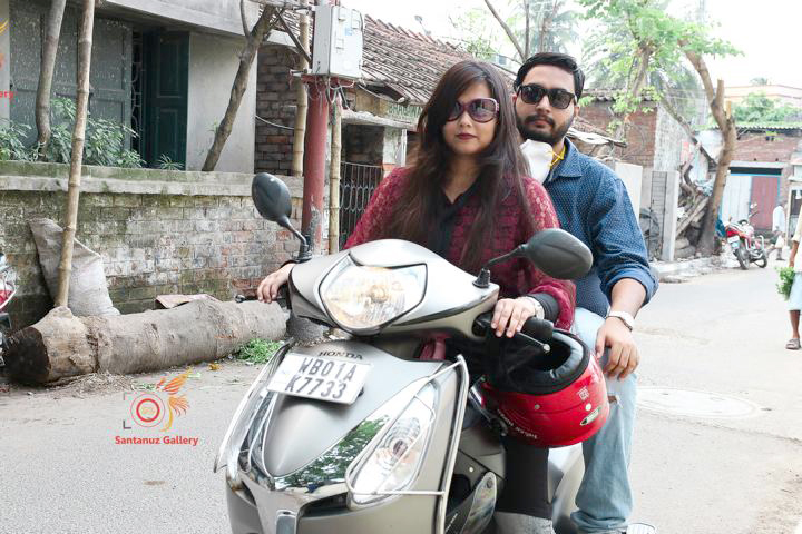 Pre wedding couple photoshoot in South Kolkata by Santanuz Gallery