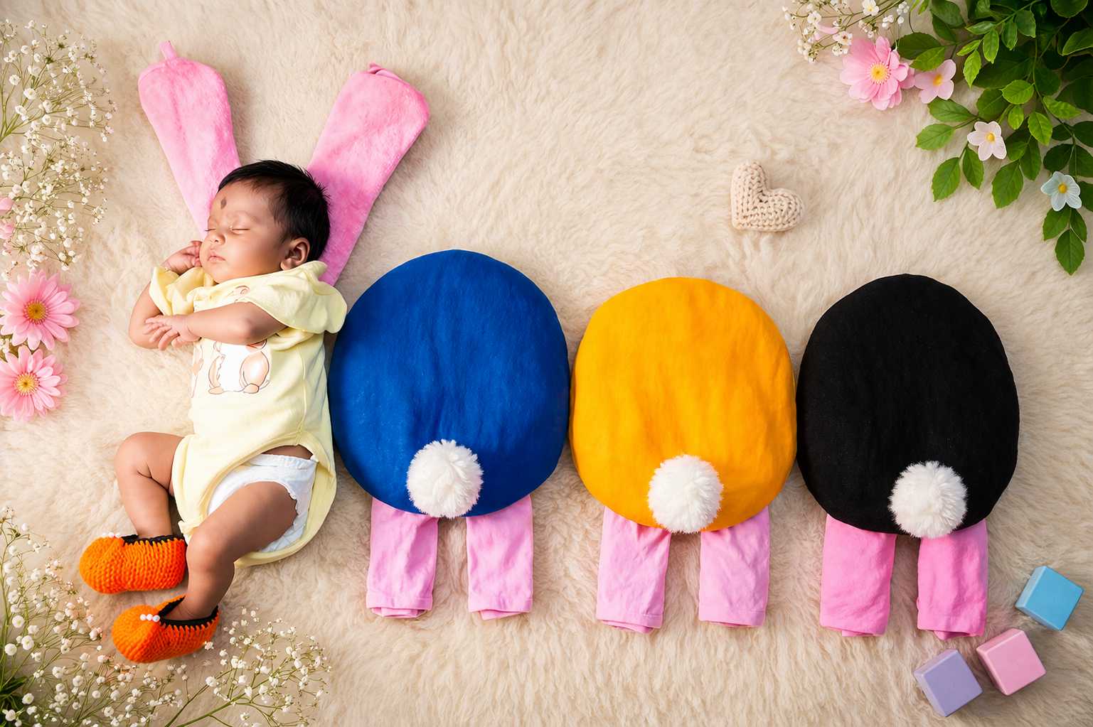 Newborn Photography Kolkata 21 Cute newborn baby photoshoot Kolkata professional portrait