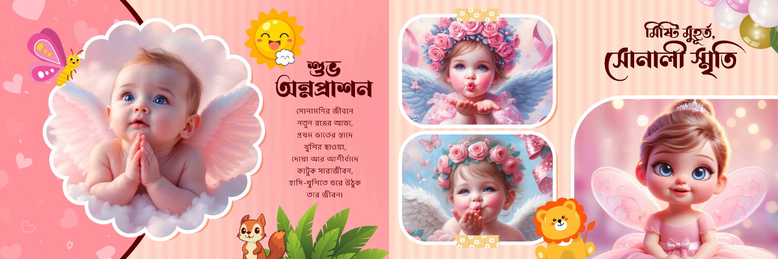 Rice Ceremony Photographer Kolkata 27 Beautifully designed Bengali Annaprasan album layout highlighting traditional culture